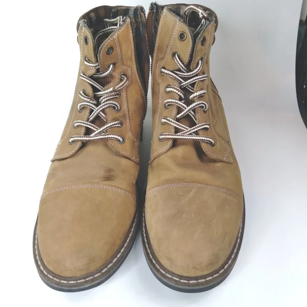 Outpost Makers LEATHER MEN'S‎ BOOTS SZ. 12-excellent condition, camping o…